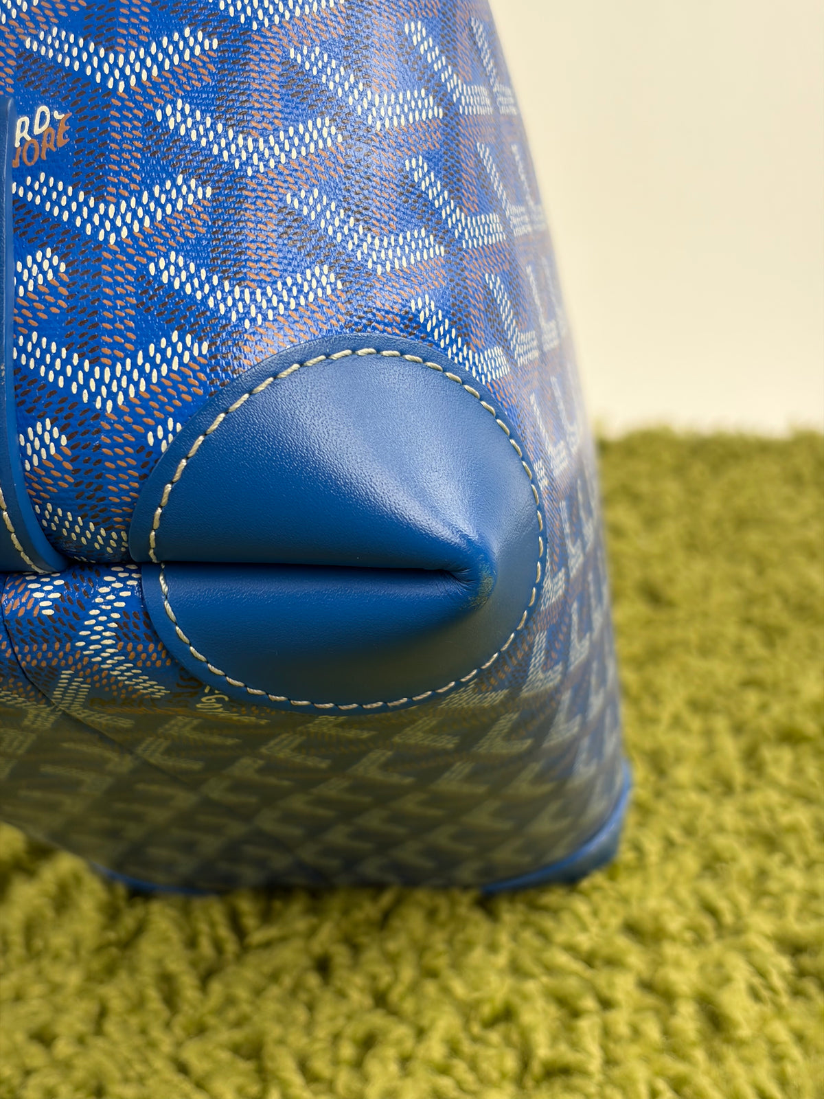 Beauty Case Boeing Goyard in tela Goyardine Blu
