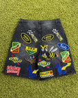 Pantaloncino Jorts Passport Valley Dreams In Denim Nero Multicolor 32