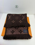 sciarpa logo mania Louis Vuitton marrone