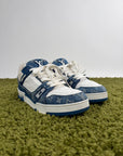 Louis Vuitton Trainer In Denim Blu 8