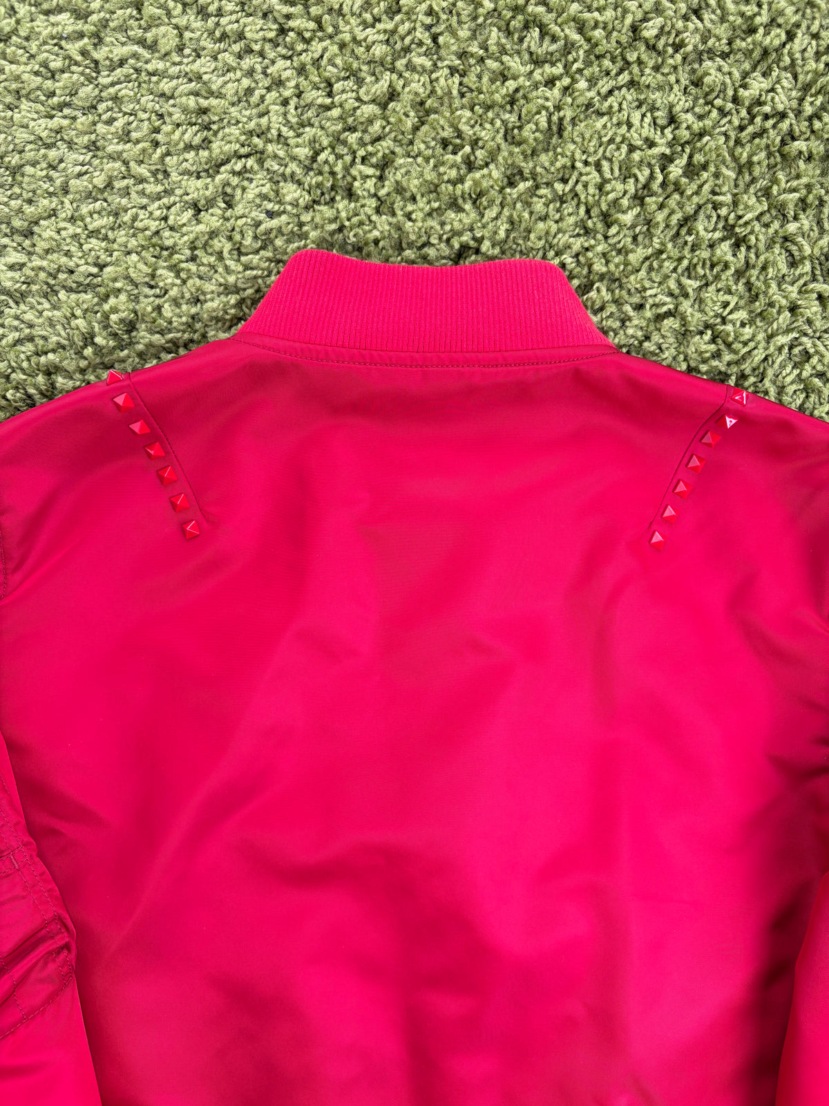 Bomber Valentino Garavani in Nylon Rosso 50