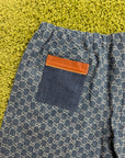 Pantaloncino In denim Gucci Blu Monogram XL