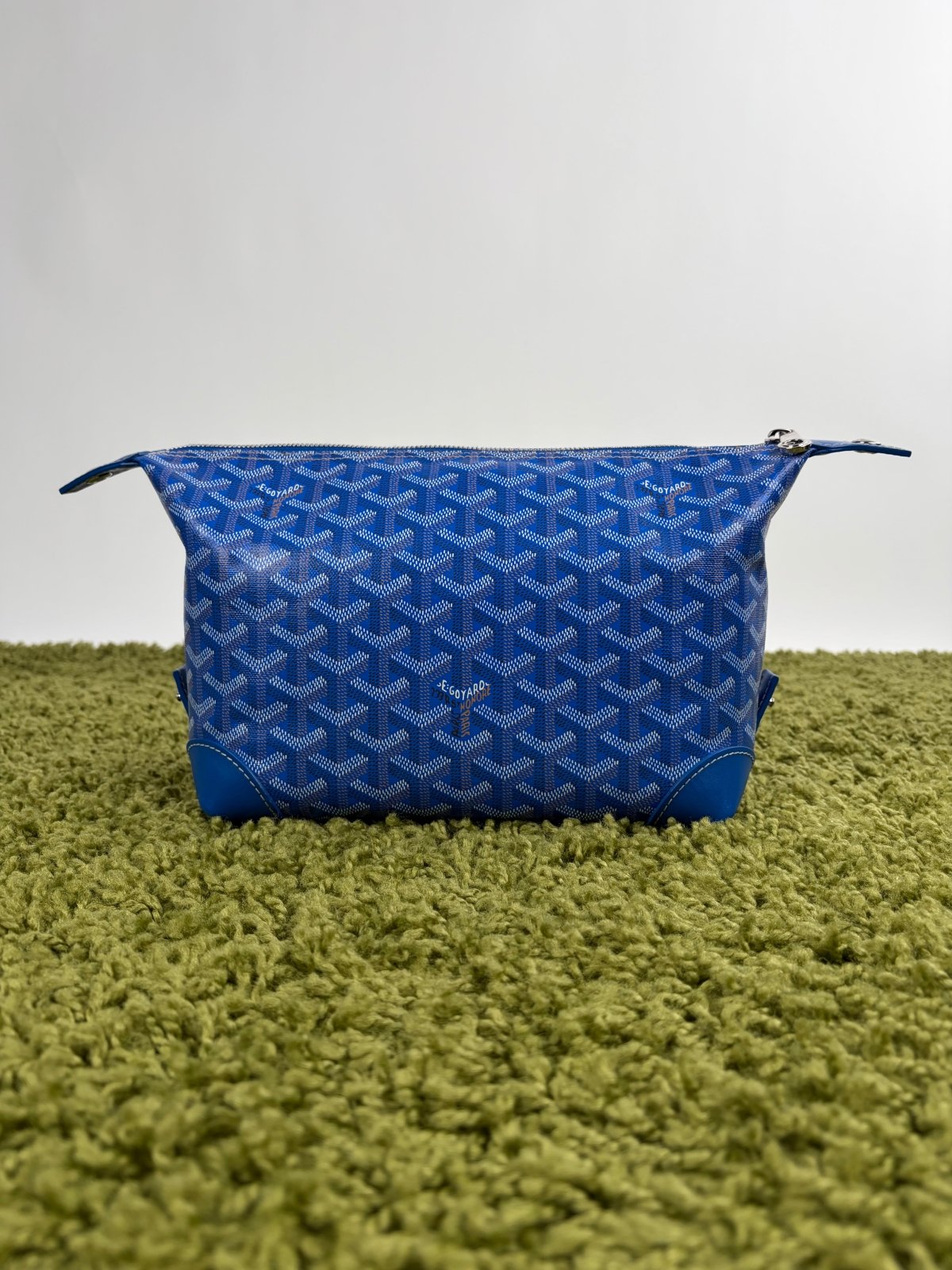 Beauty Case Boeing Goyard in tela Goyardine Blu - Second Hand Di Fiore