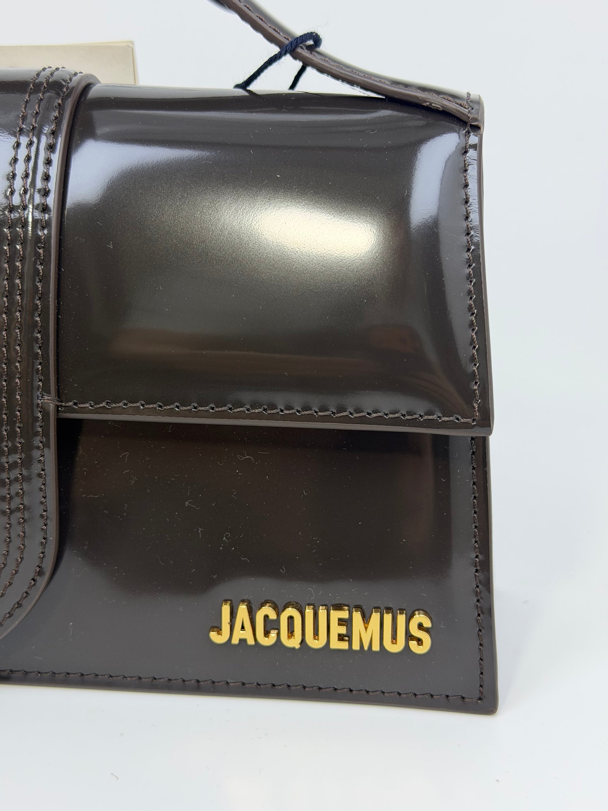 Jacquemus la grande bambino marrone lucida