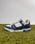 Louis Vuitton Trainer In Denim Blu 6