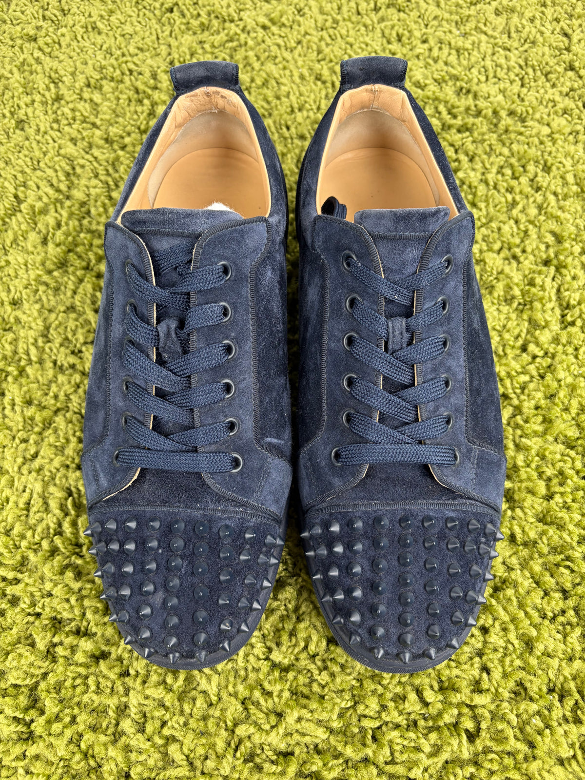 Christian Louboutin Spikes Low Blu 45