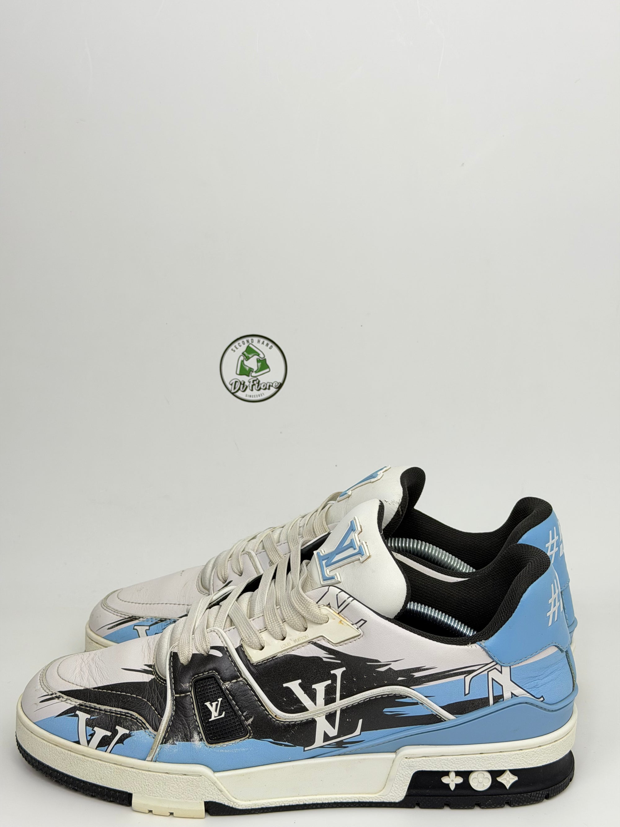 Louis Vuitton Trainer Size 8=42 veste 43 blu bianca e nera