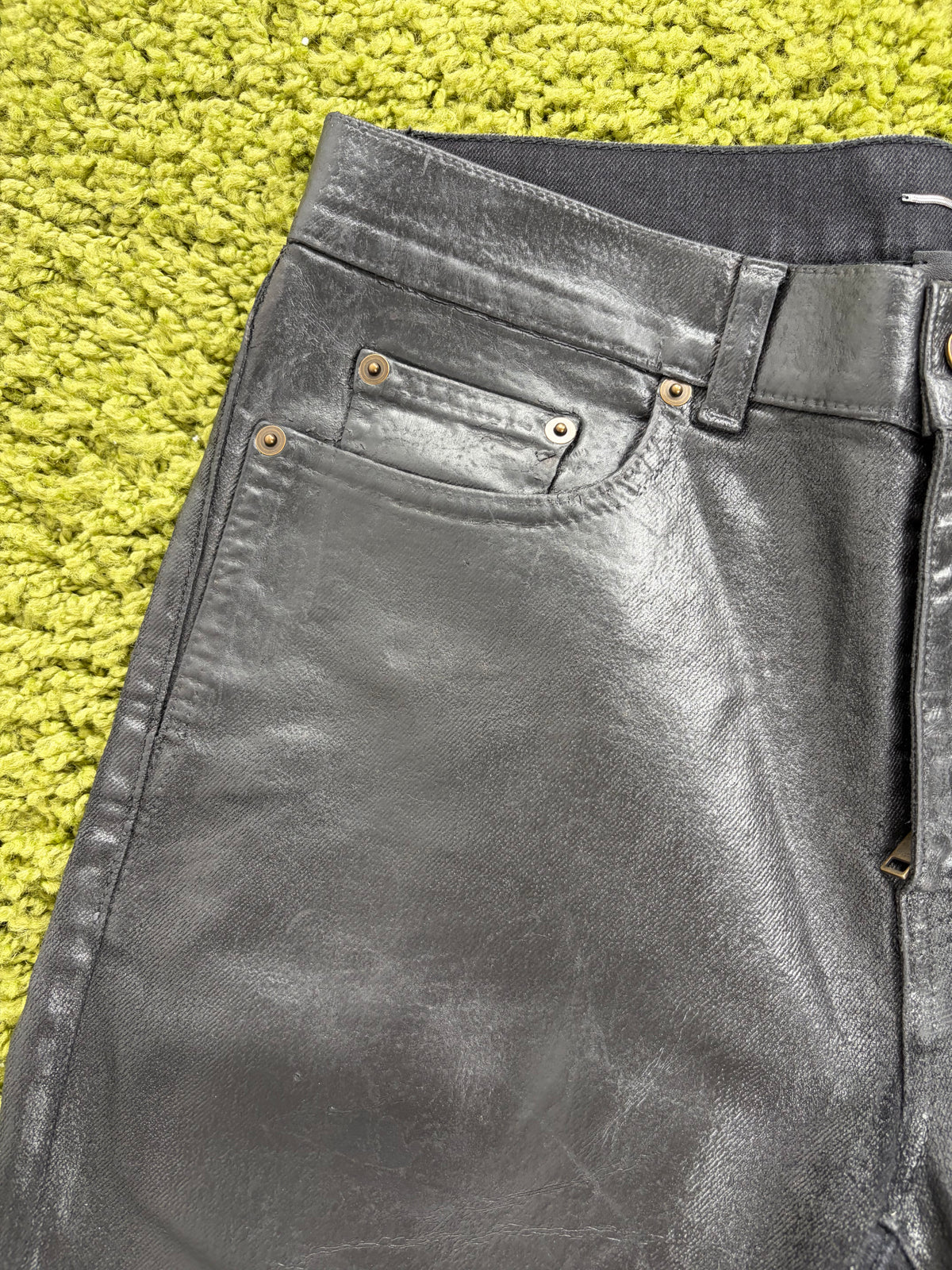 Jeans Yves Saint Laurent D24 oil coated Nero 30