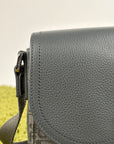 Borsa Christian Dior Saddle con pattina Grigia