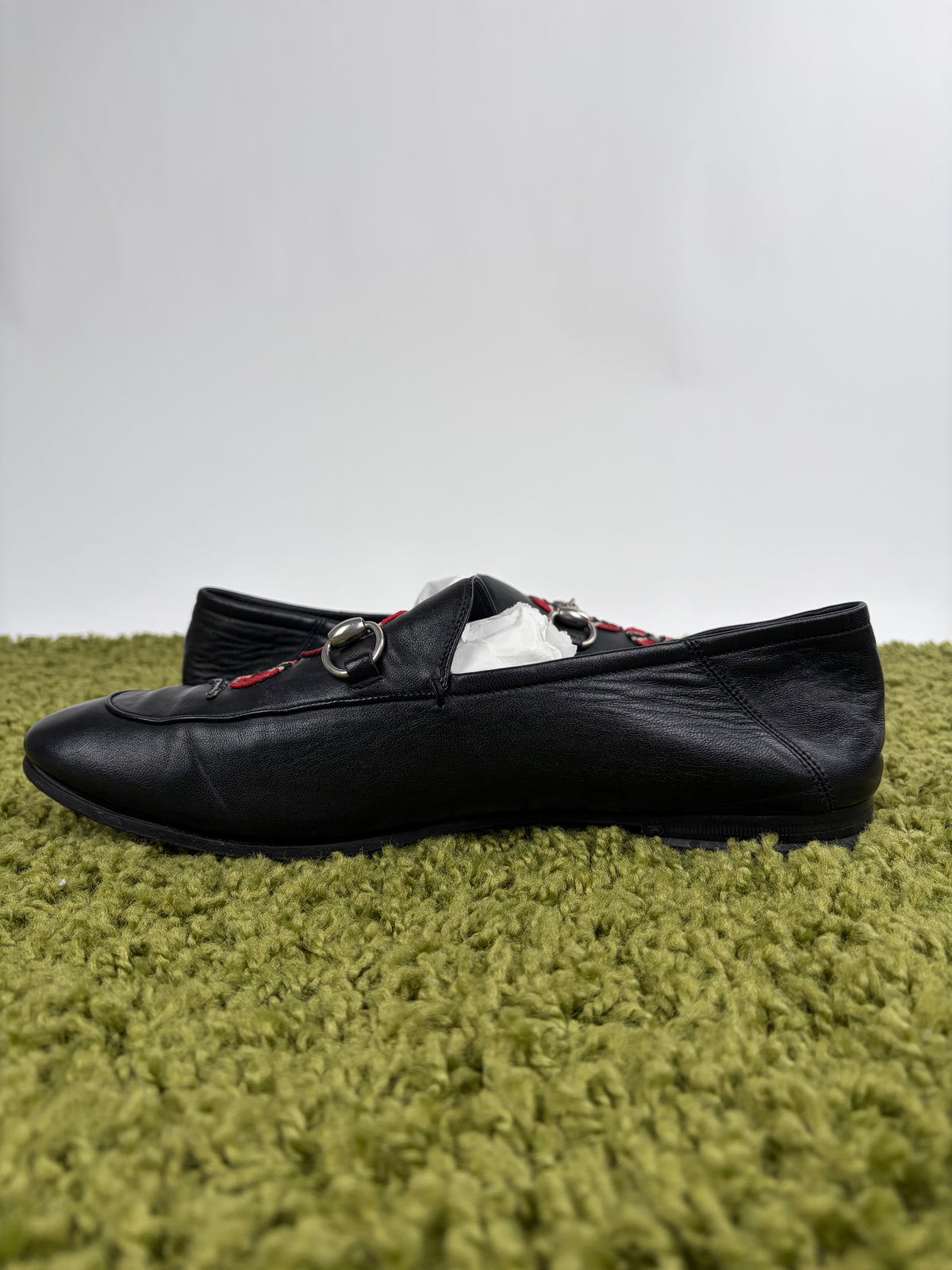 Mocassini Gucci Horsebit Kingsnake Nero 10.5
