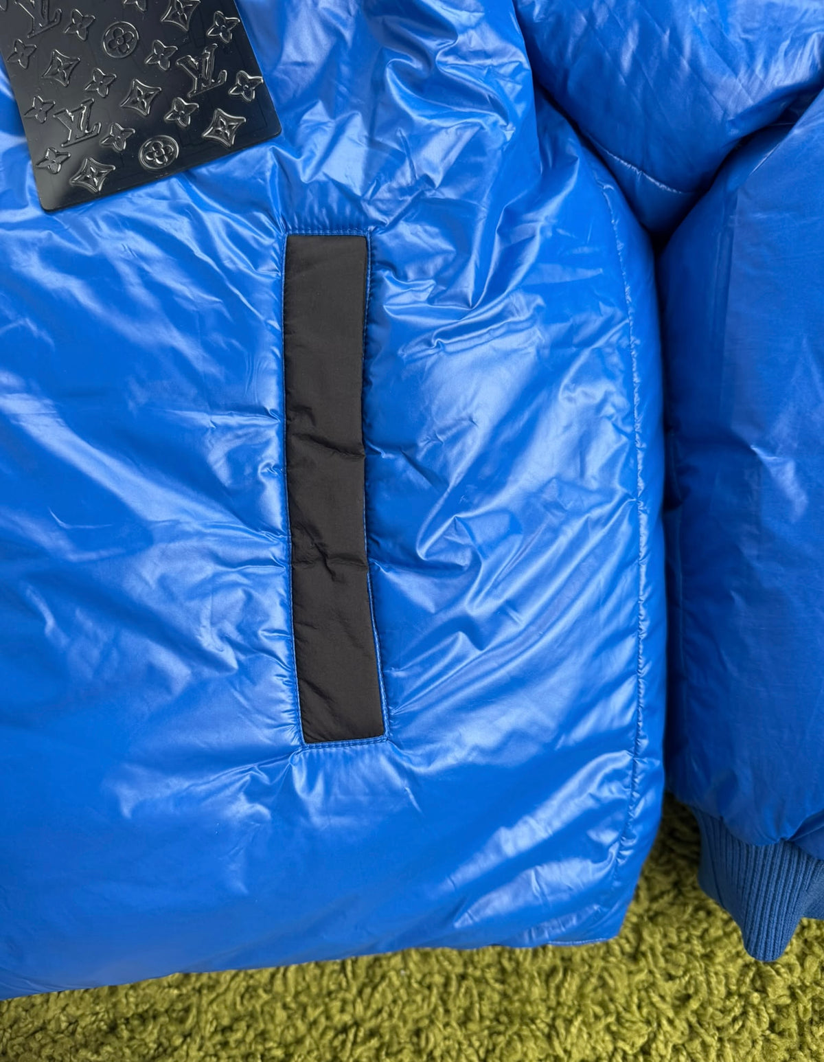 Giubbotto Louis Vuitton Bouson Blu Nero Reversibile