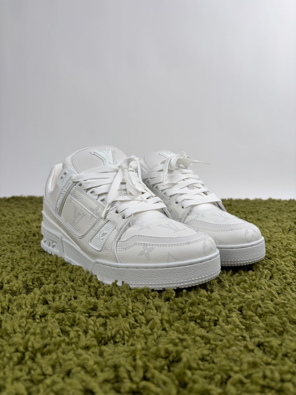 Louis Vuitton Trainer in pelle Bianca 6.5 - Second Hand Di Fiore