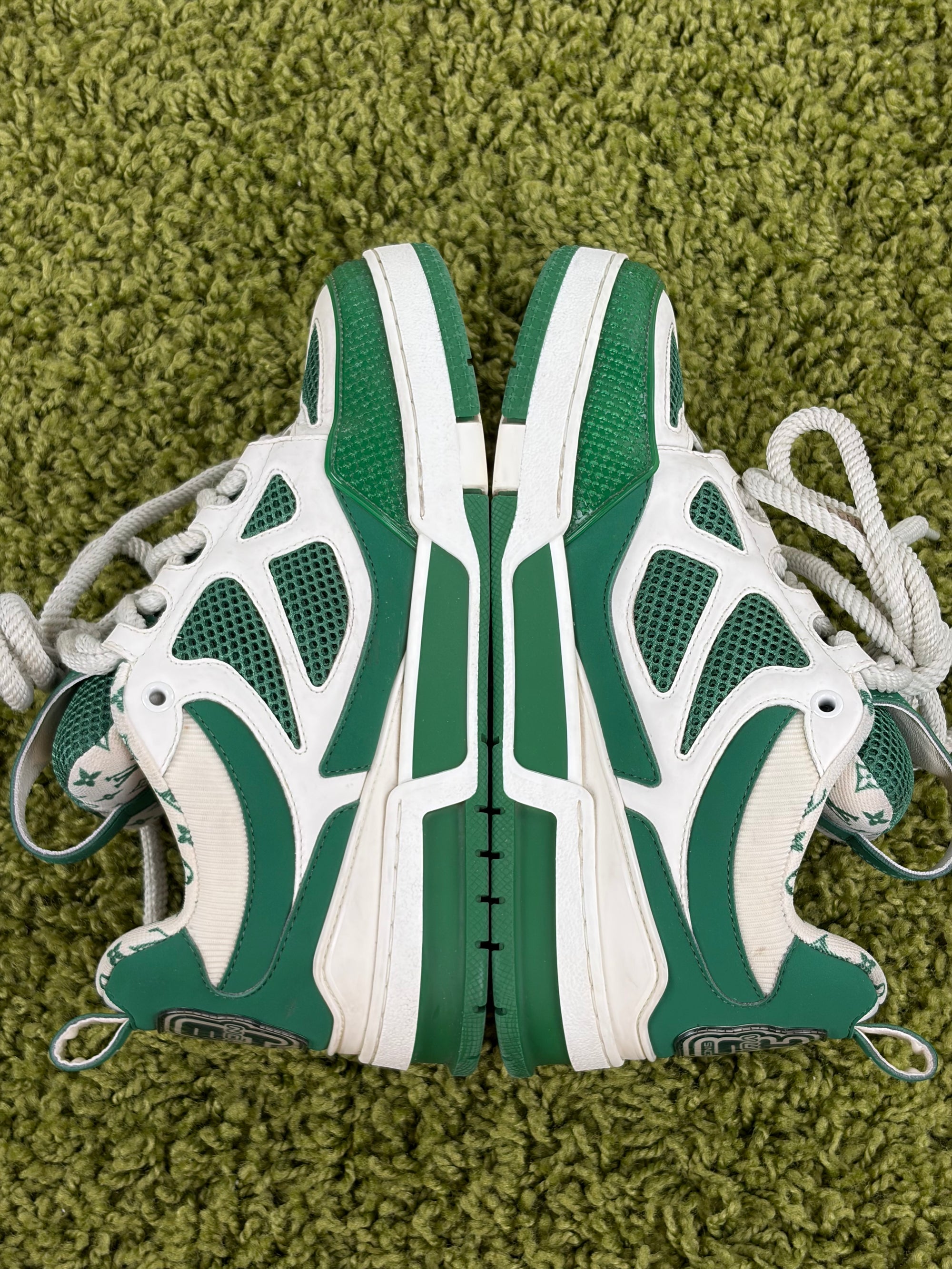 Louis vuitton skate Size 5.5=39.5 calza 40.5 bianca e verde