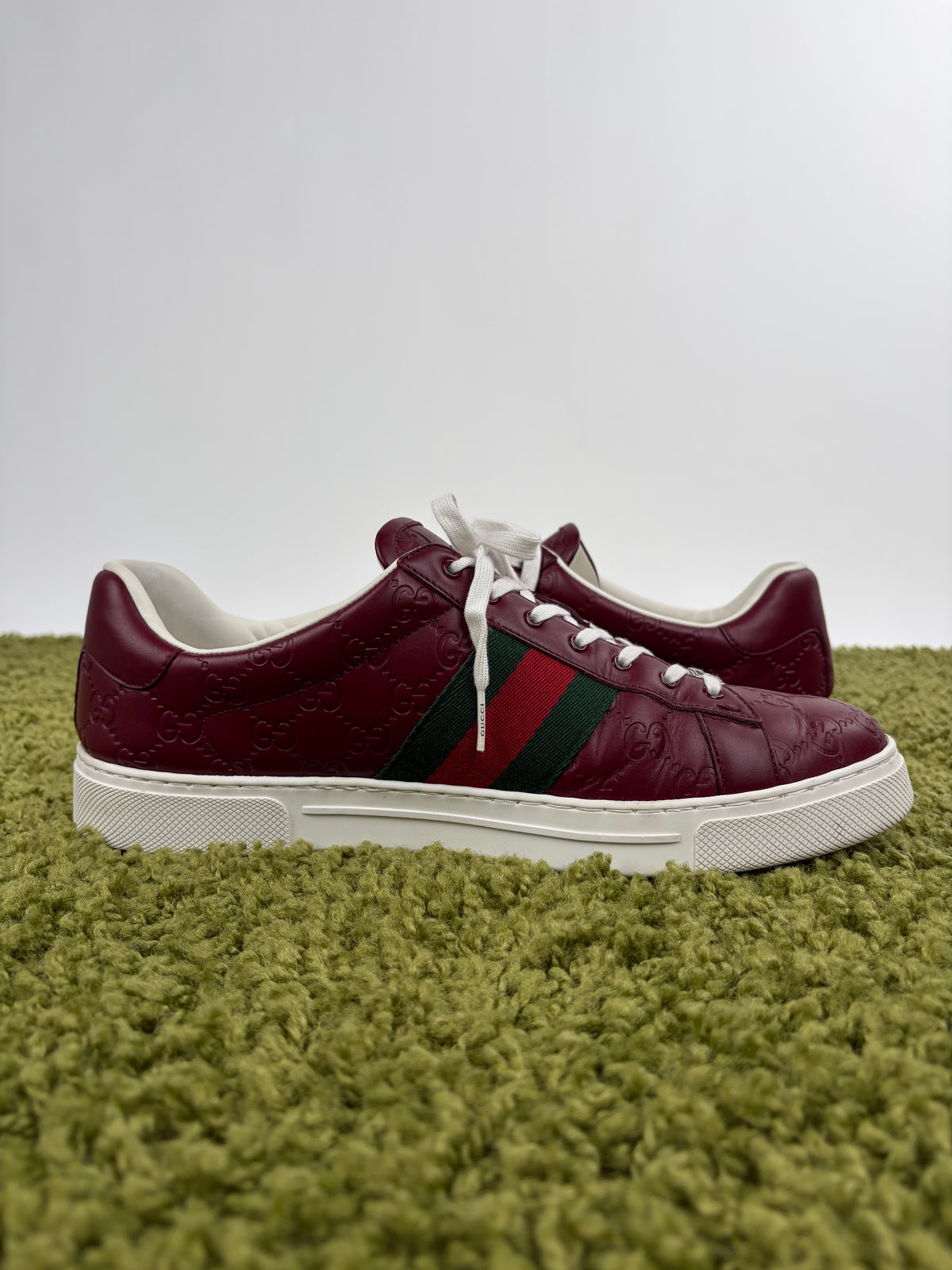Gucci Ace Low Bordeaux 11