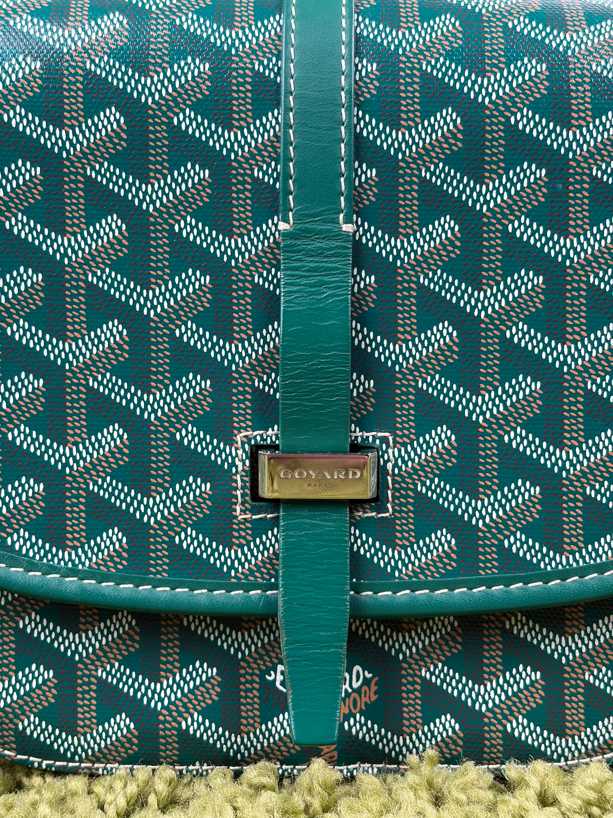 Borsa Goyard Belvedere PM in tela Goyardine Verde - Second Hand Di Fiore