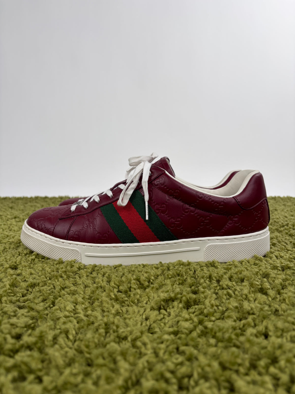 Gucci Ace Low Bordeaux 11
