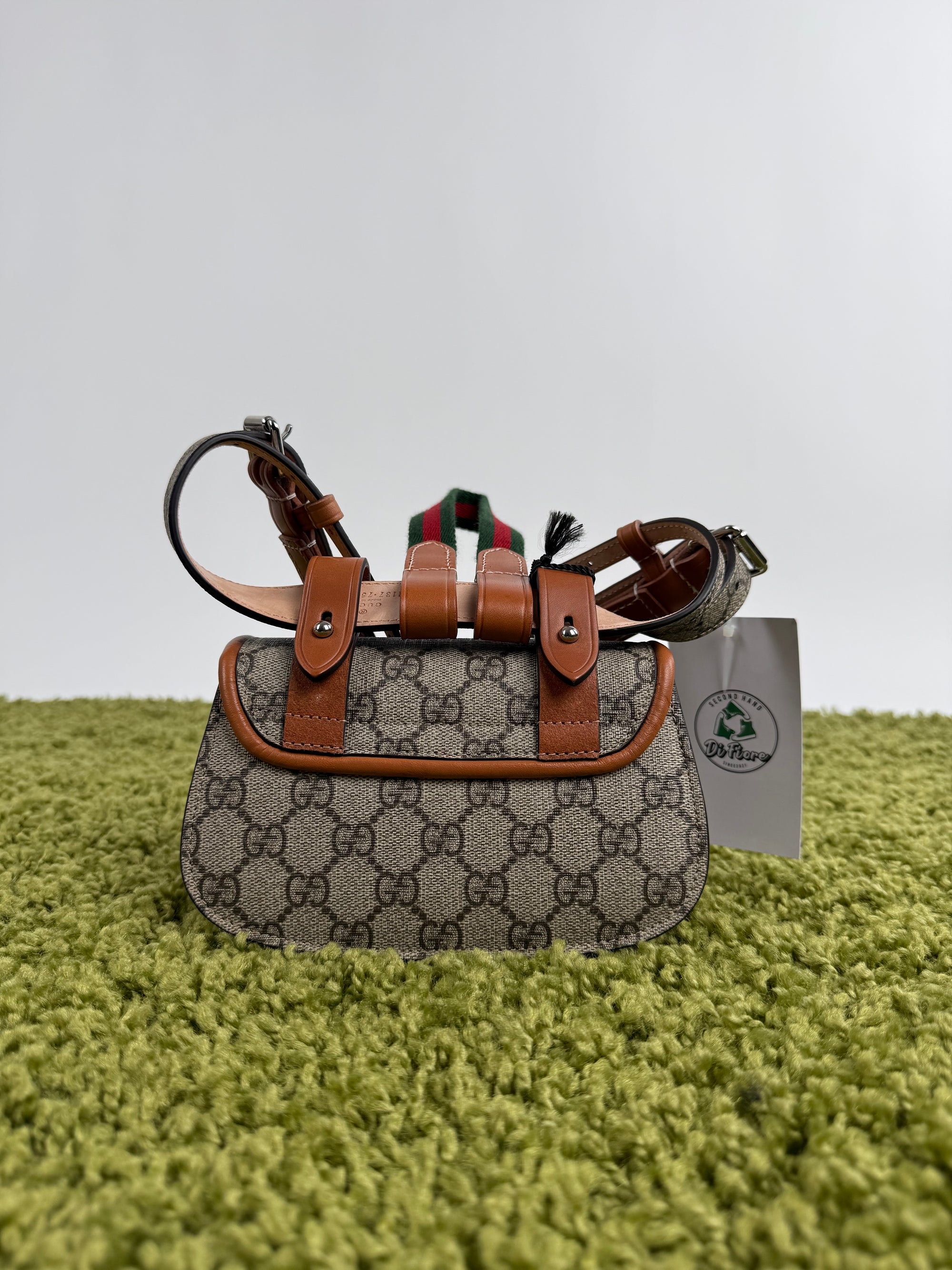 Marsupio gucci beige in tela