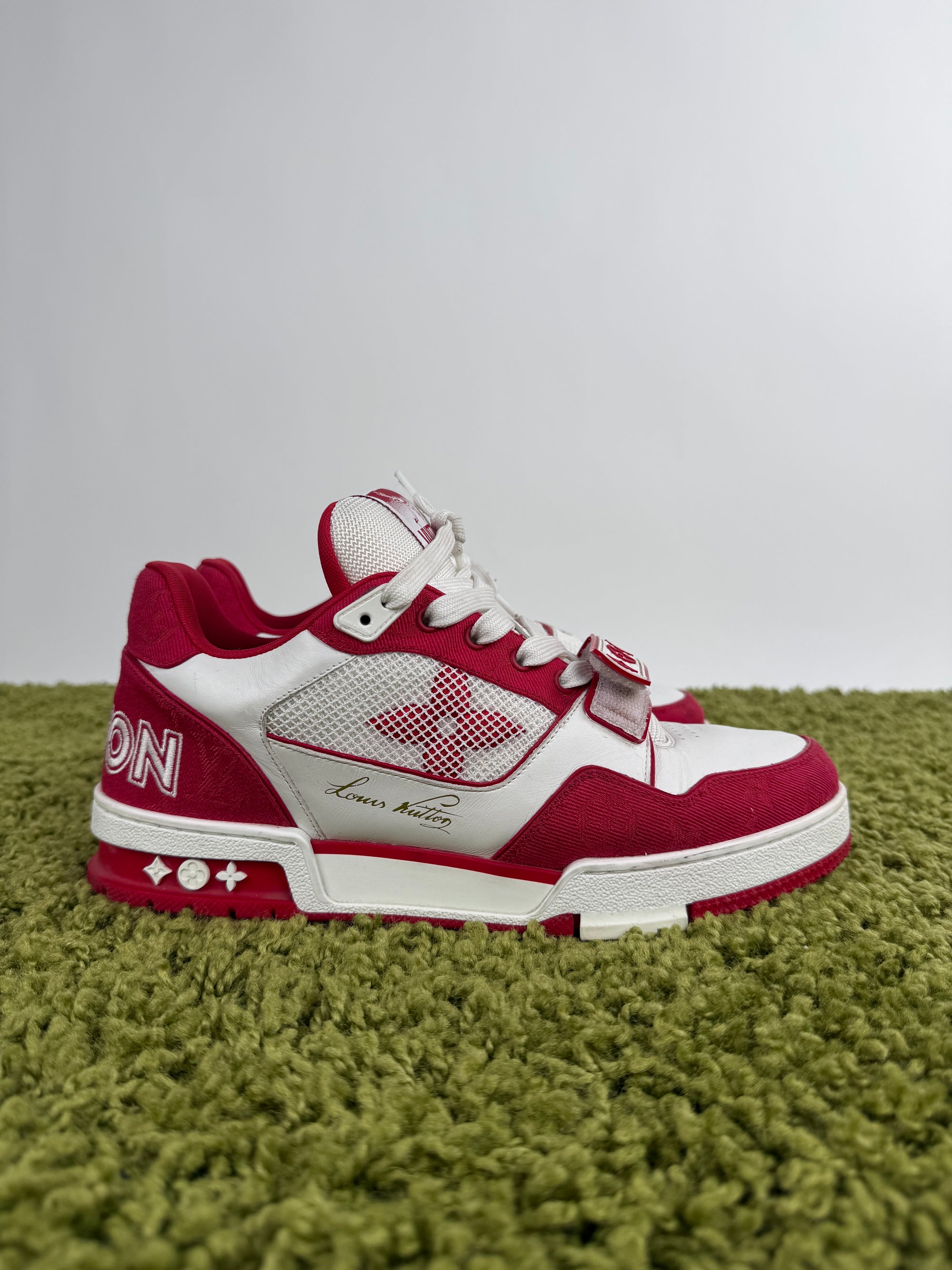 Louis Vuitton Trainer in denim Rossa 7.5