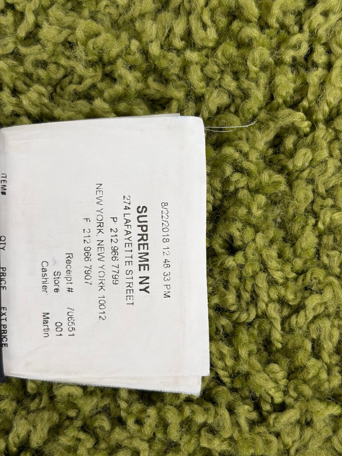 Portafoglio Supreme MM6 X Maison Margiela nero e bianco - Second Hand Di Fiore