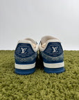 Louis Vuitton Trainer In Denim Blu 7.5