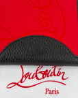 Portafoglio Louboutin nero e rosso