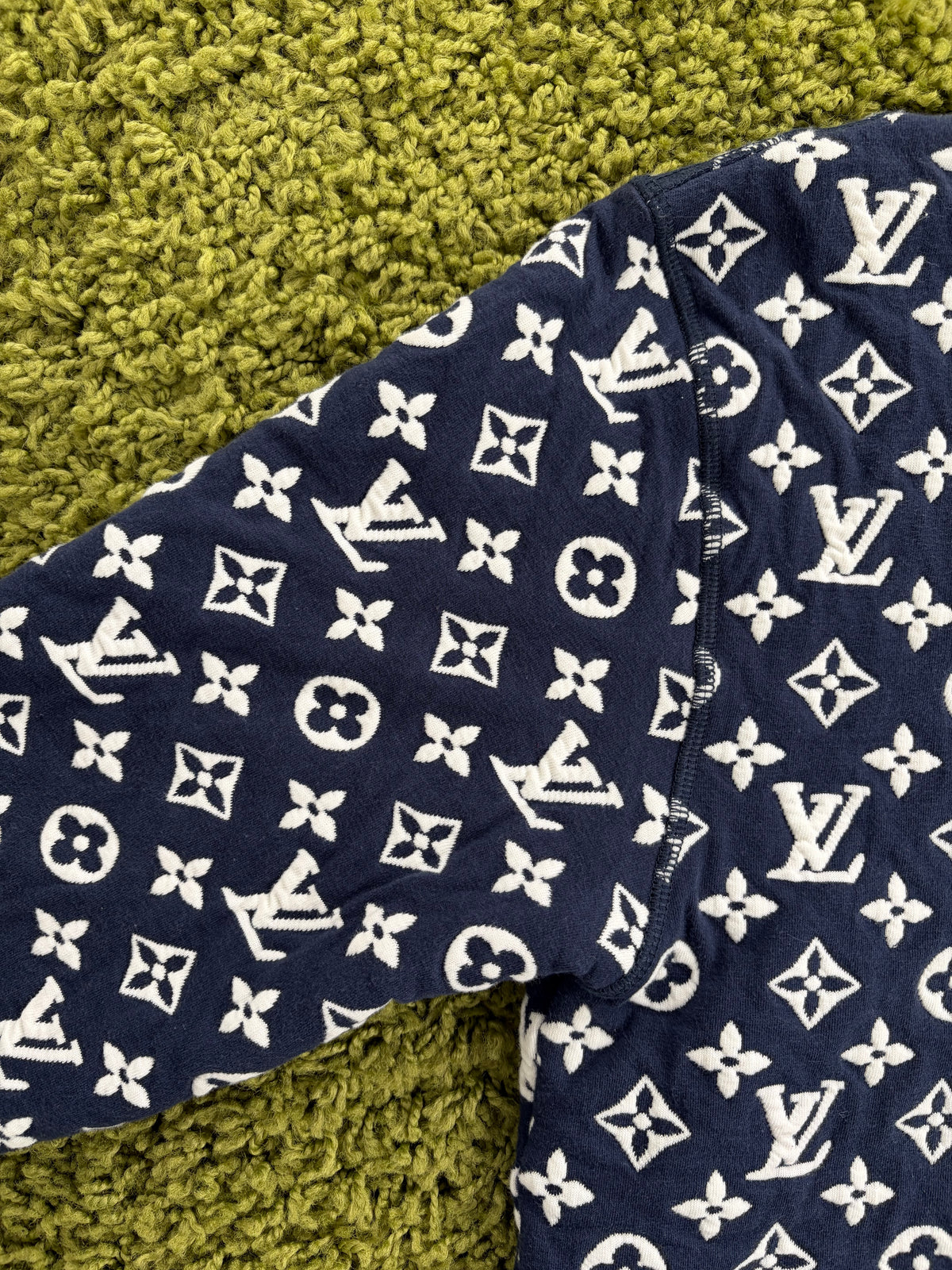 Felpa Girocollo Louis Vuitton Monogram Blu XL