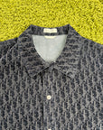Camicia Christian Dior oblique Blu Navy 46