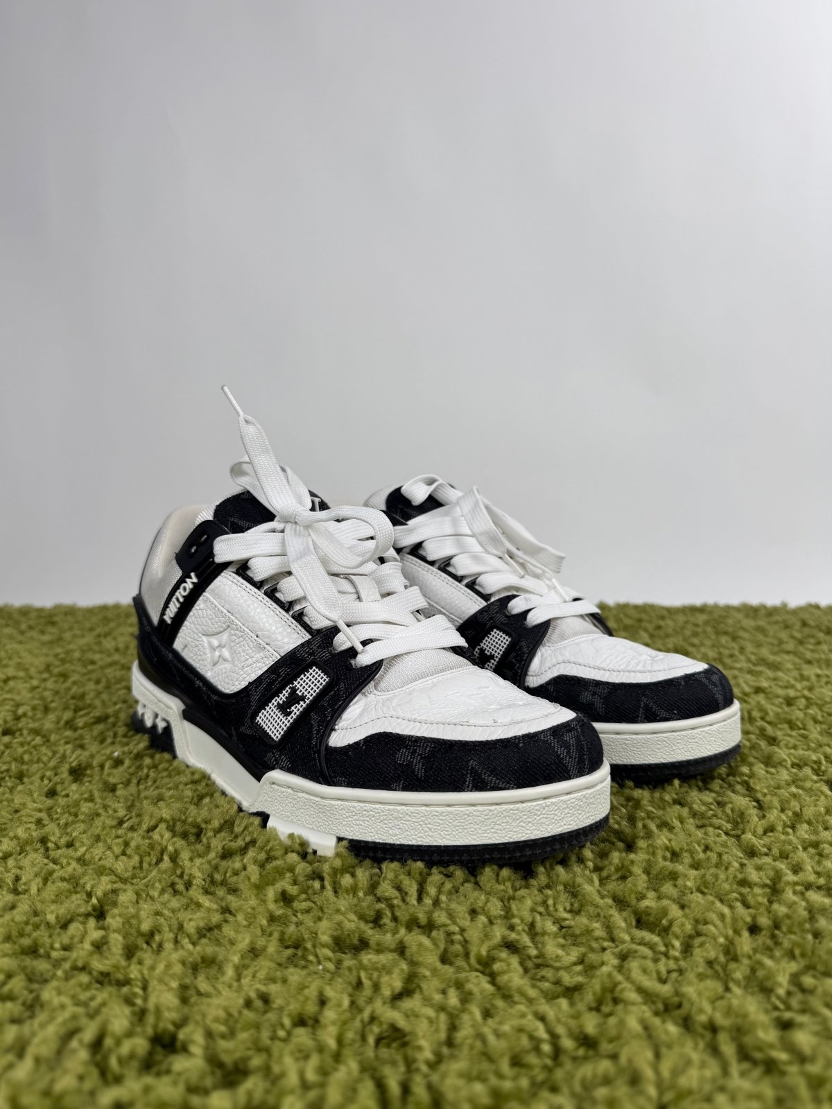 Louis Vuitton Trainer in denim Nere 6 - Second Hand Di Fiore