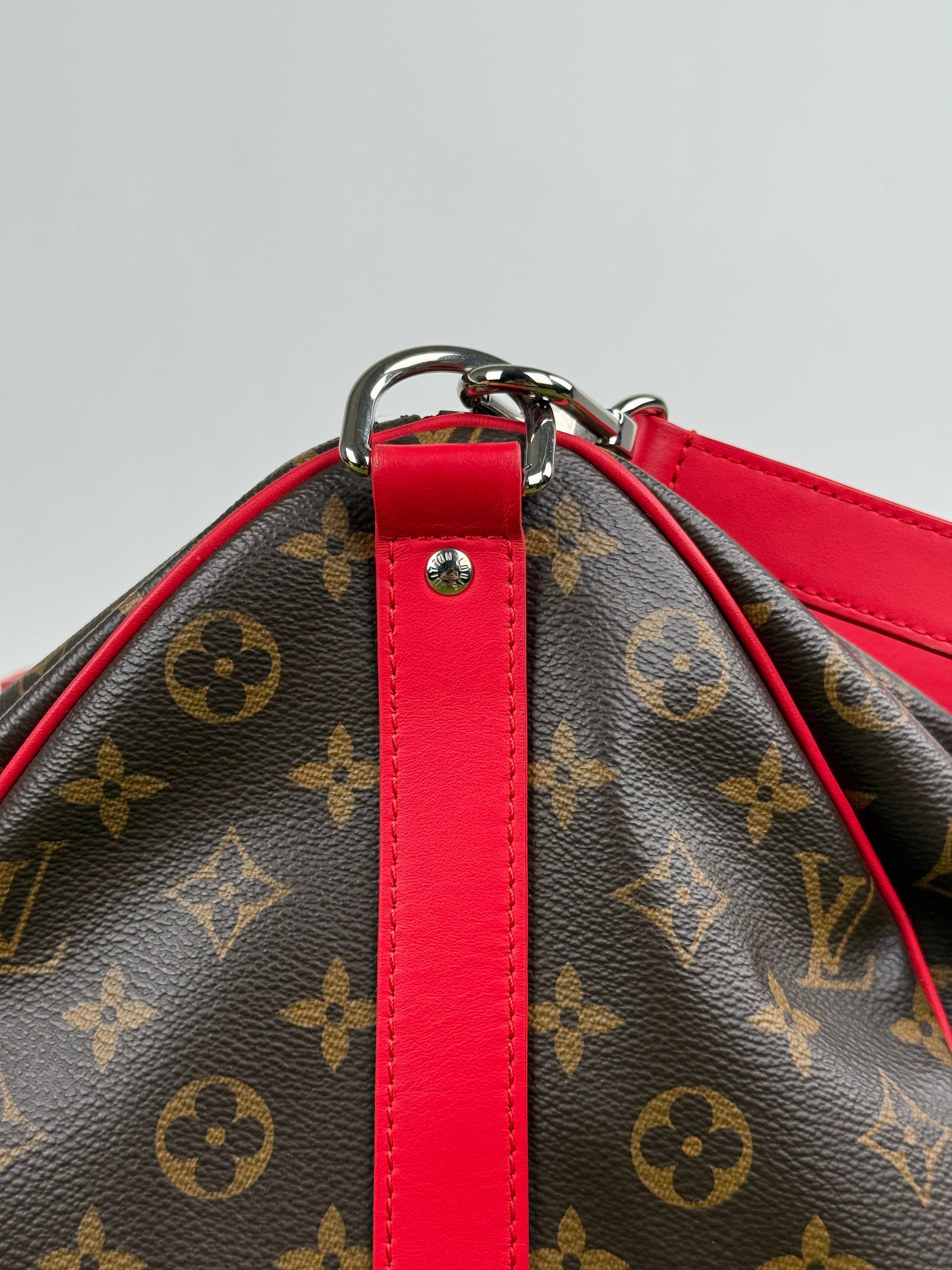 Keepall Bandoulière 45 Louis Vuitton Marrone Rosso