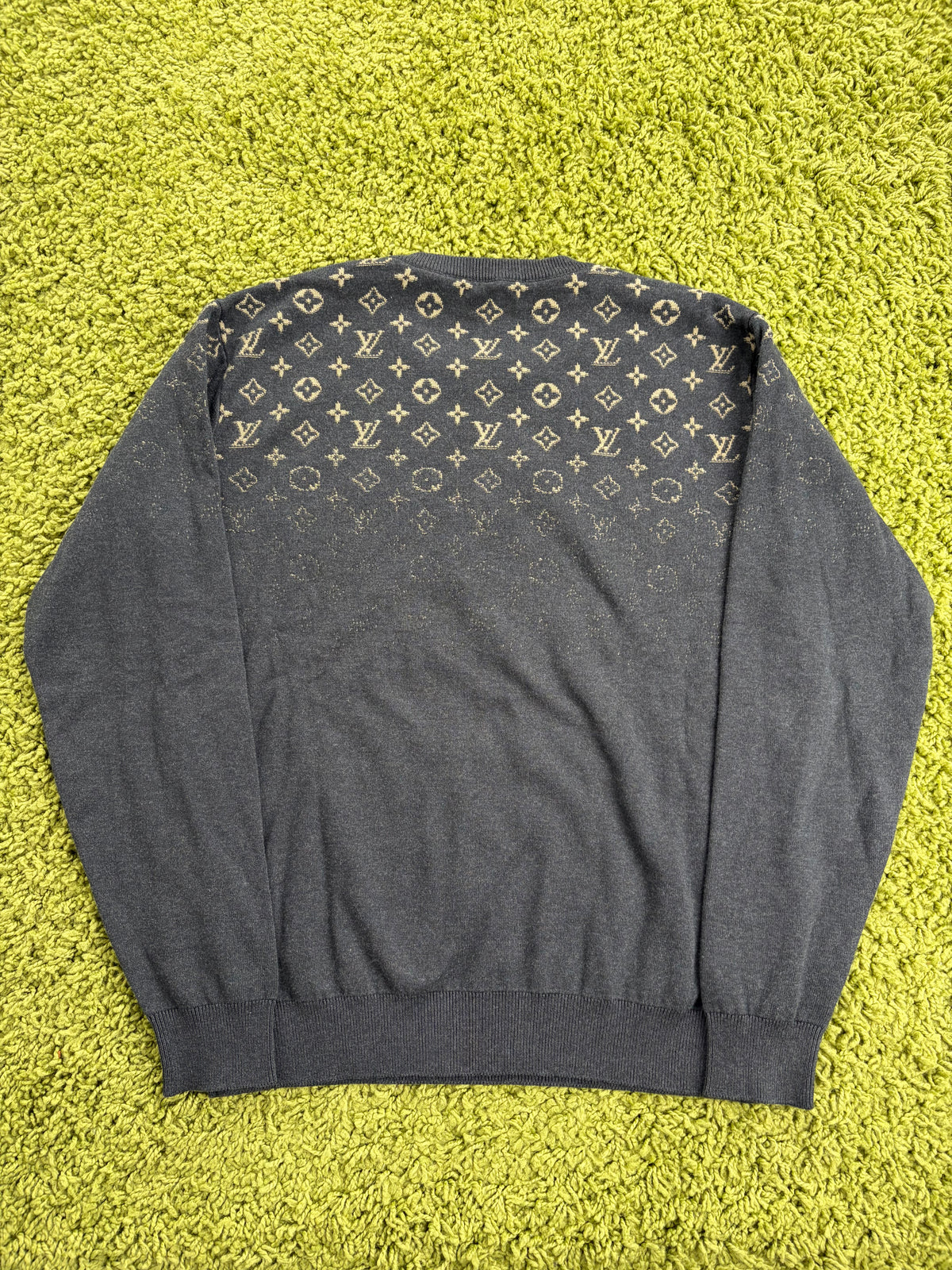 Maglione Louis Vuitton Monogram Gradient Nero S