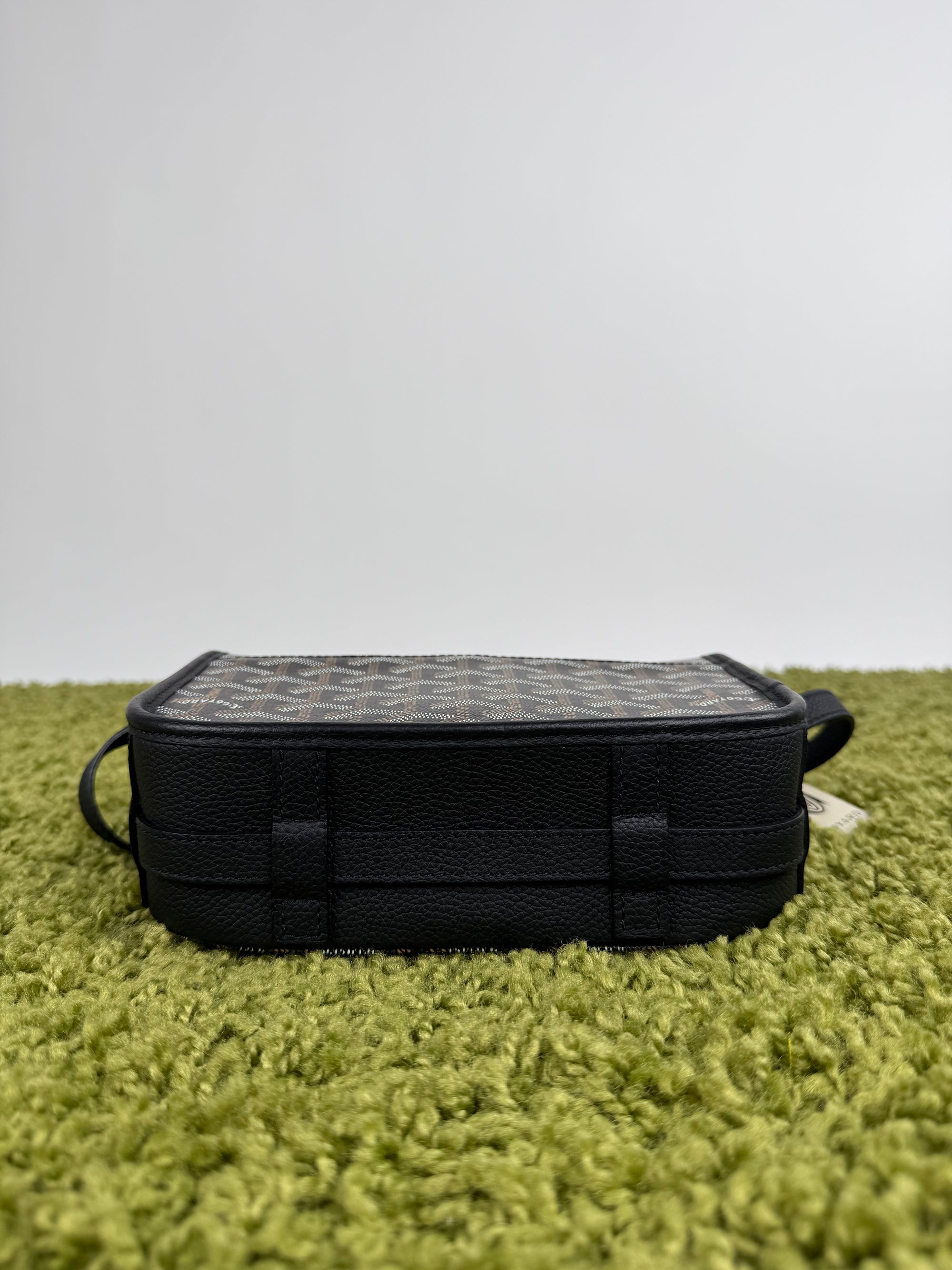 Goyard Borsa a tracolla Belvedère PM in tela Goyardine Nero