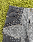 Jeans Louis Vuitton Monogram Grigio 34