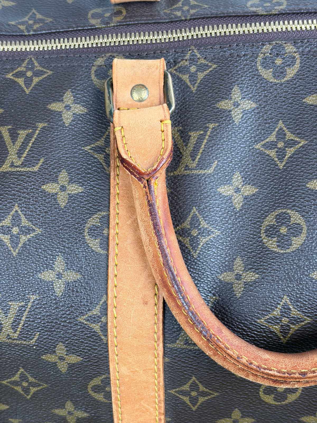 Borsone da viaggio Keepal Louis Vuitton Marrone