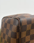 Beauty Case Louis Vuitton in tela Damier Marrone
