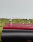 Occhiali Cartier CT0281O con dettagli pantera sulle aste argento