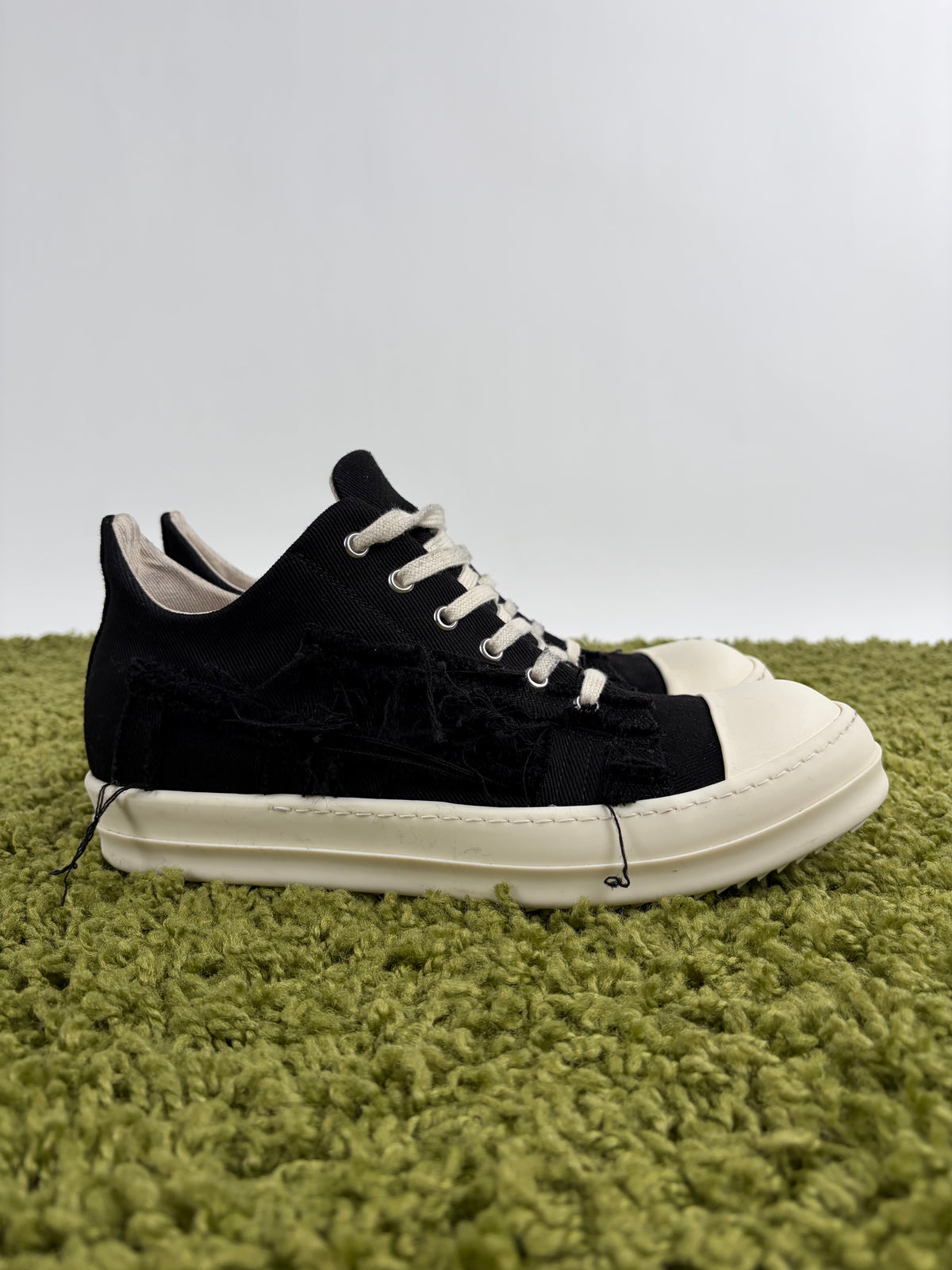 Rick Owens Ramones Low Distressed Nera 42.5
