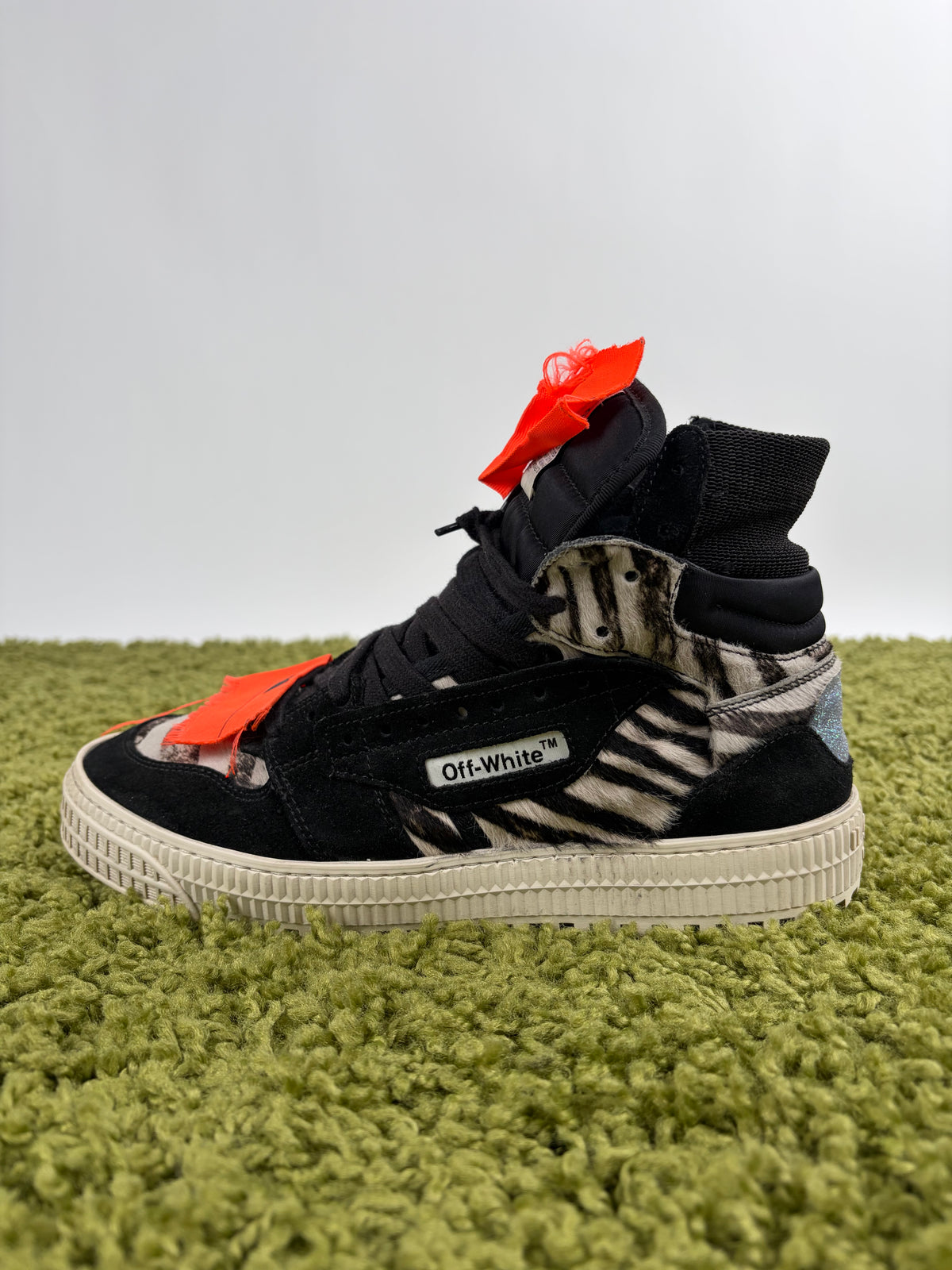Off White Nera 3.0 Off Court High-Top Pony Zebra Multicolor 39