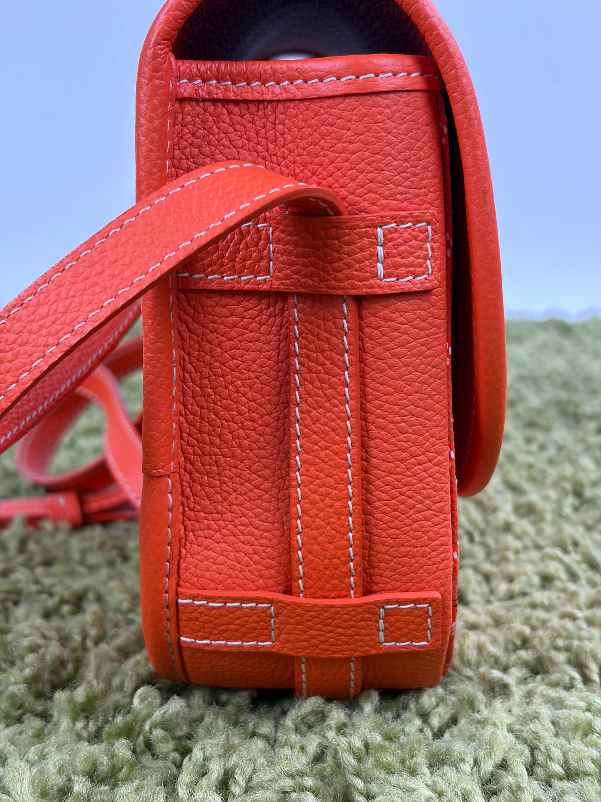 Borsa Goyard Belvedere PM in tela Goyardine Arancione