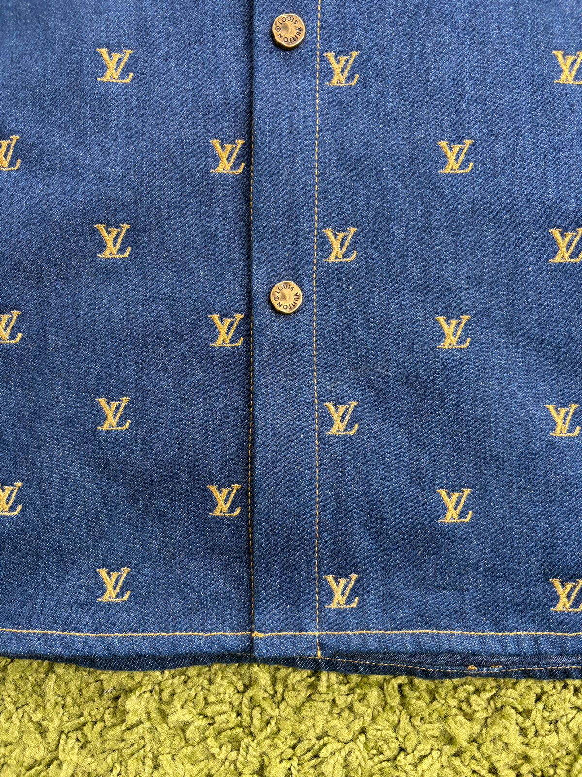 Camicia Louis Vuitton In Denim Blu S