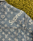 Completo Louis Vuitton X Supreme Size 50/34 blu e bianco