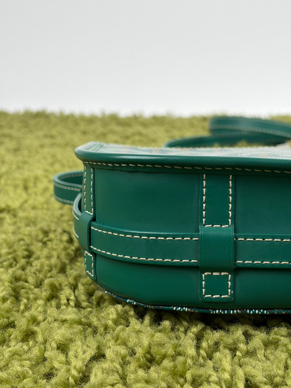 Borsa Goyard Belvedere PM in tela Goyardine Verde