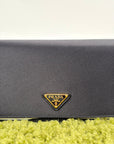 Borsa a spalla Prada Mini in raso Nero