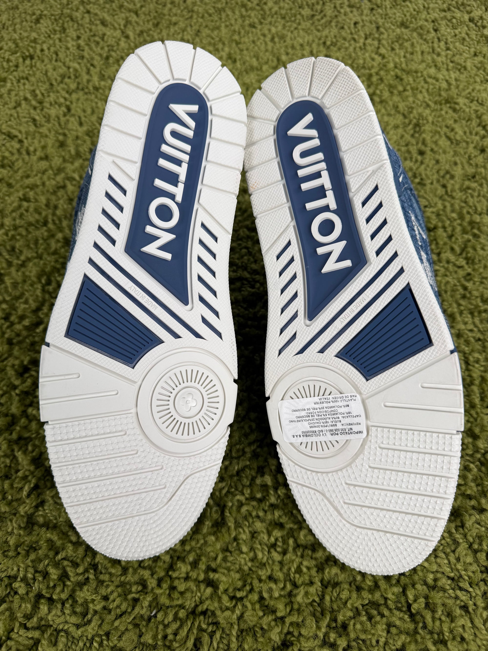 Louis Vuitton Trainer in Denim Blu 9.5