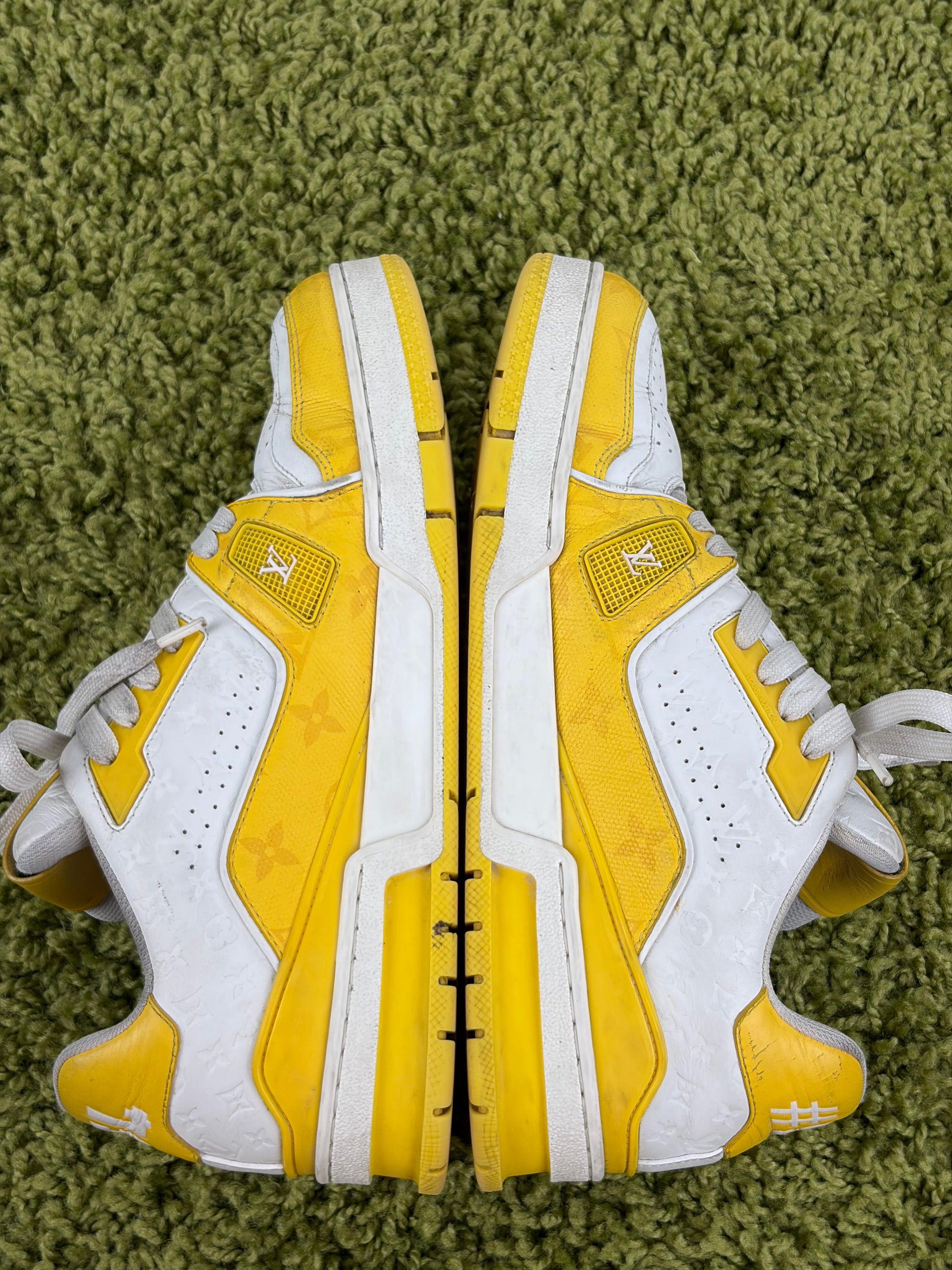 Louis vuitton trainer Size 6=40 calza 41 bianca e gialla