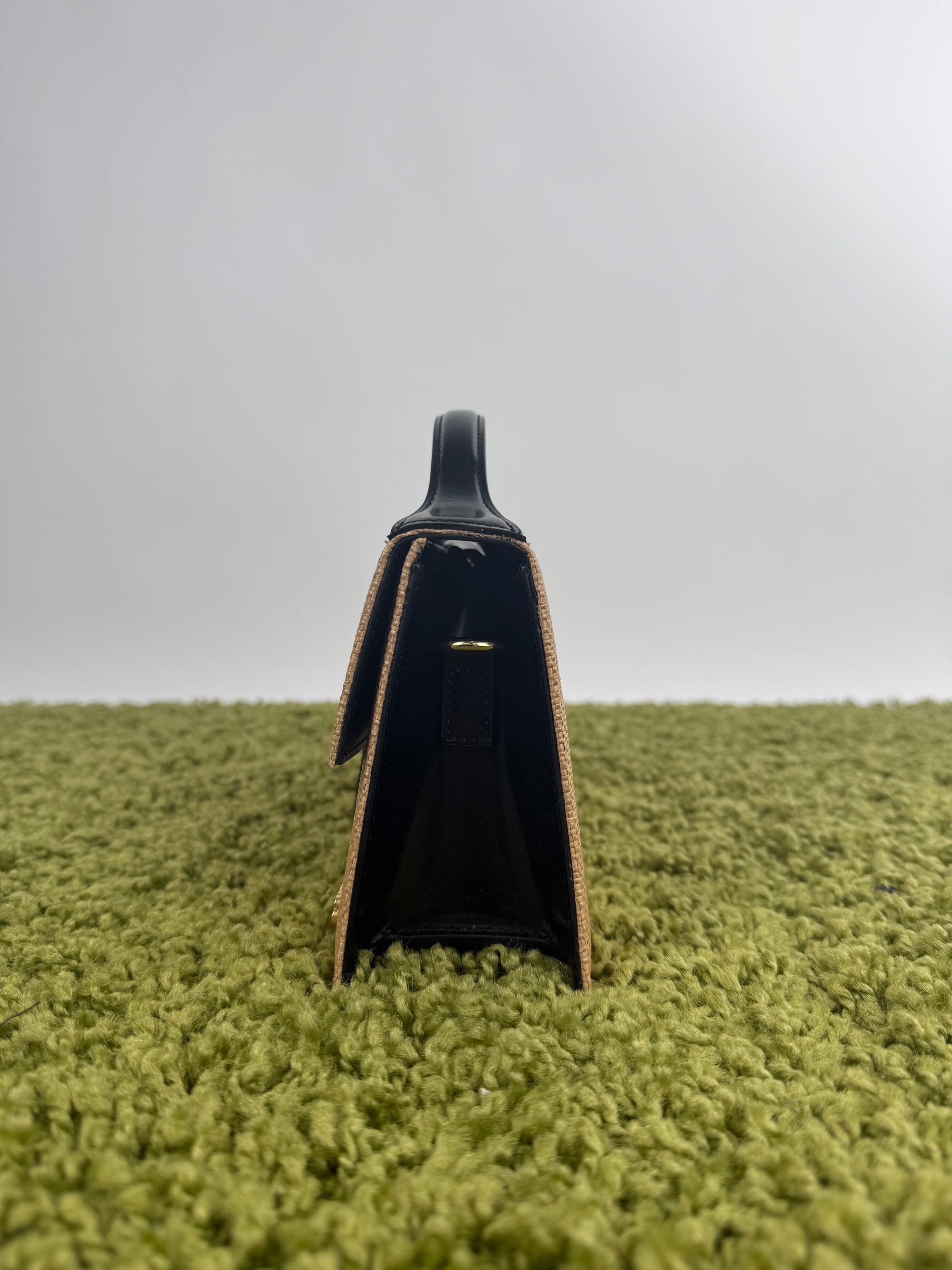 Jacquemus La grande Bambino in tela marrone e nero