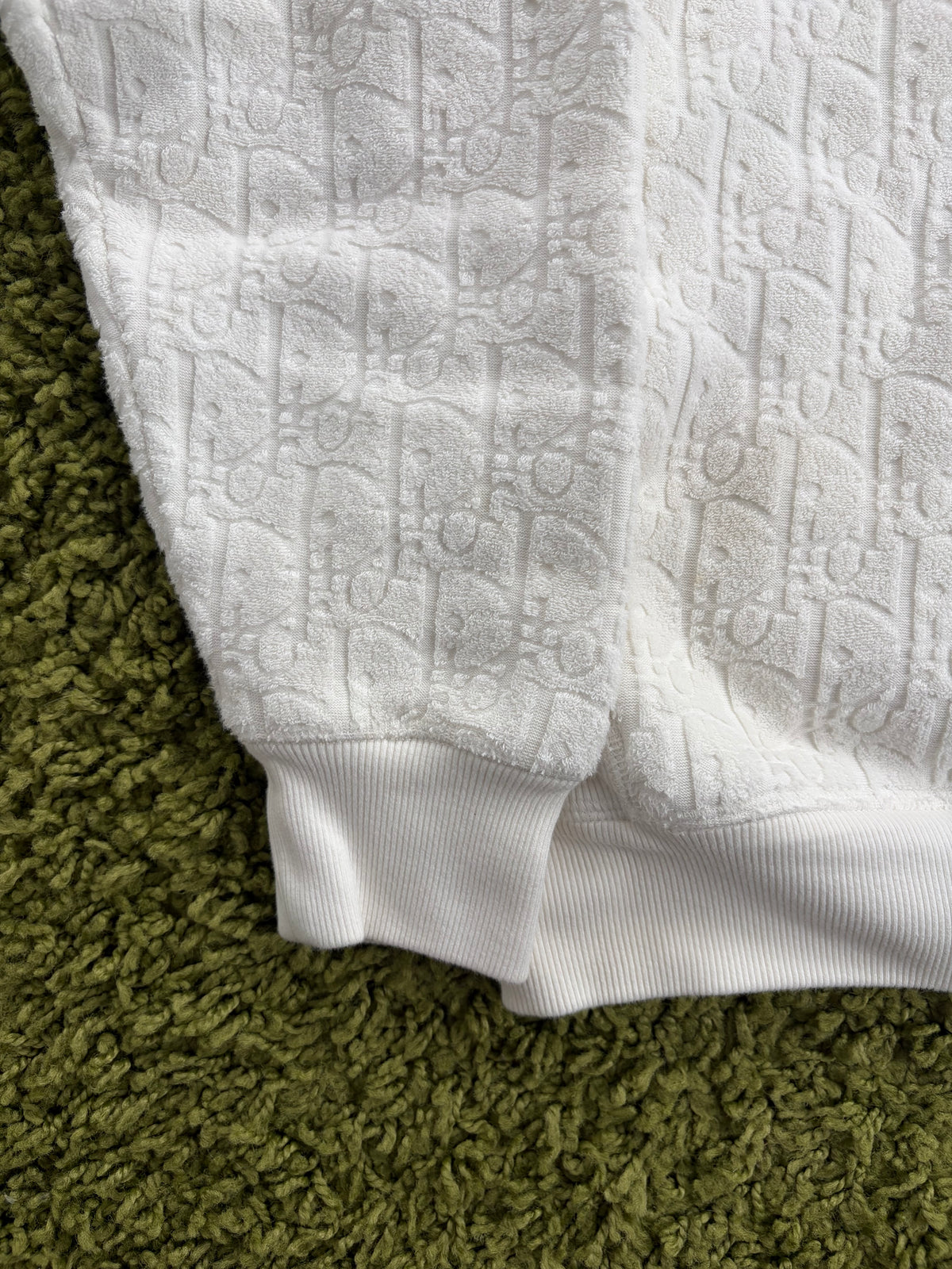Felpa Christian Dior Oblique jacquard Bianca S