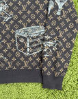 Maglione Louis Vuitton Monogram Marrone S