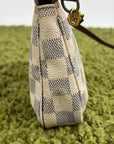 Pochette Accessories Louis Vuitton  in tela Damier Azur Bianca Monogram