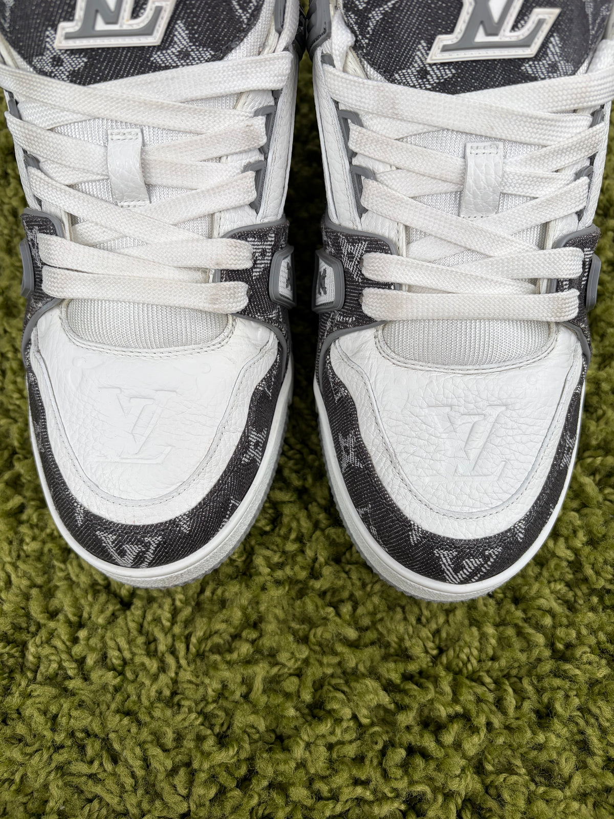 Louis Vuitton Trainer Denim Grigia 6 - Second Hand Di Fiore
