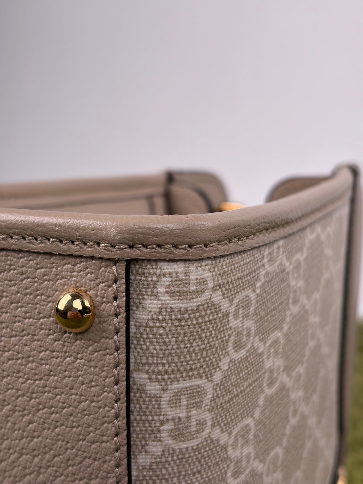 Borsa Gucci Ophidia Cut Out Handle Tote Beige